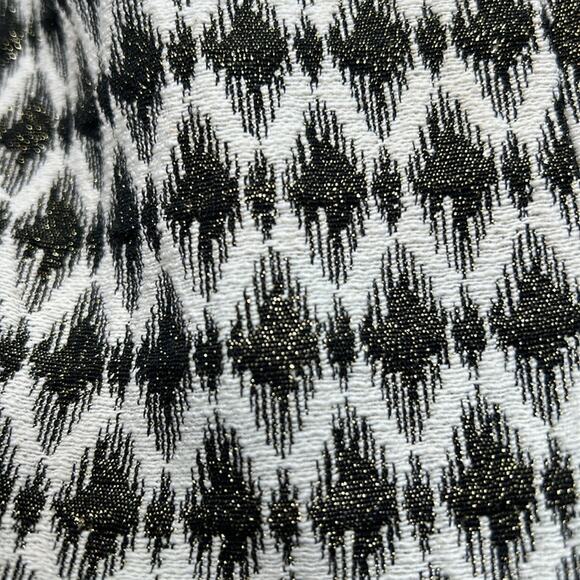 Loft Women's Black & White Print Zipper Back Skirt Size 8 - Picture 8 of 11